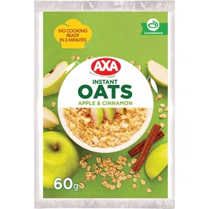 Їжа швидкого приготування АХА Каша Вівсяна з яблуком і корицею 40 г (4820008123282) зображення 1