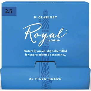 Тростина для кларнета D'Addario Royal - Bb Clarinet #2.5 - 25 Box (RCB0125-B25) зображення 1