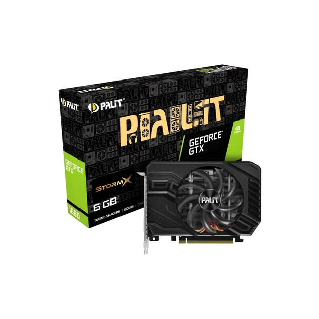 Відеокарта Palit GeForce GTX1660 6144Mb StormX (NE51660018J9-165F) - изображение 1