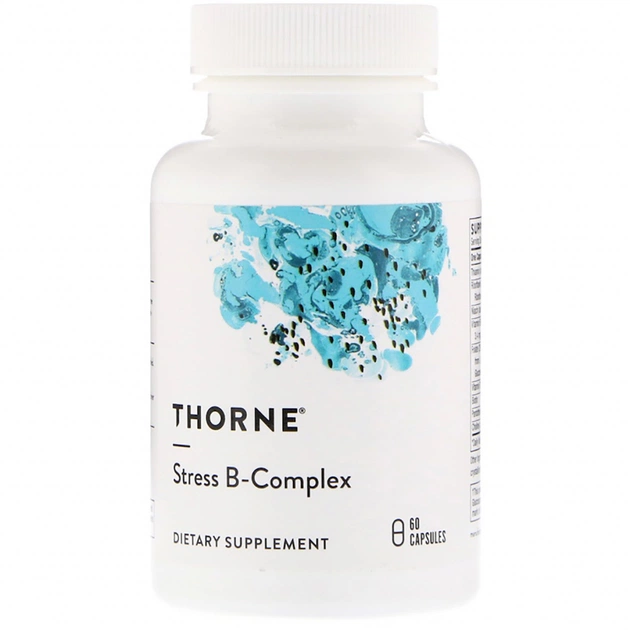 Витамин Thorne Research В-Комплекс от Стресса, Stress B-Complex, 60 капсул (THR-00296) - изображение 1