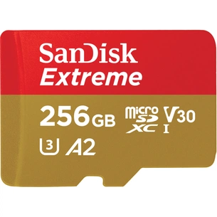 Карта пам'яті SanDisk 256GB microSD class 10 UHS-I U3 Extreme For Mobile Gaming (SDSQXAV-256G-GN6GN) зображення 1