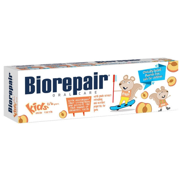 Дитяча зубна паста Biorepair Веселе мишеня 50 ml Персик (8017331097137) - зображення 1
