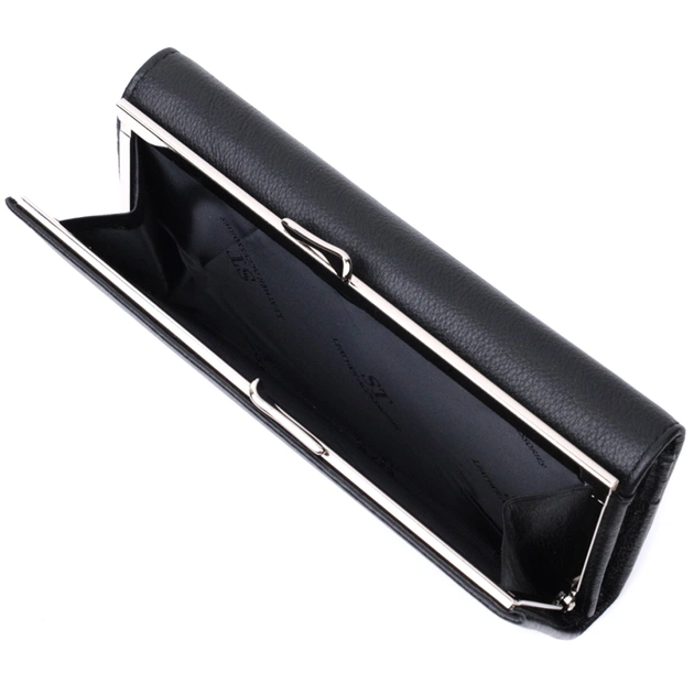 Гаманець ST Leather З кишенею для монет з натуральної шкіри Чорний (22691) - зображення 6