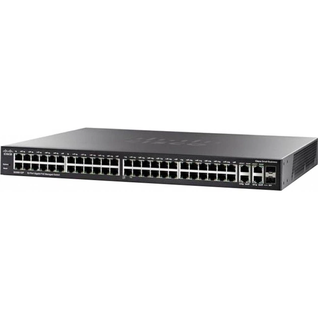 Комутатор мережевий Cisco SG350-52P-K9-EU - изображение 1