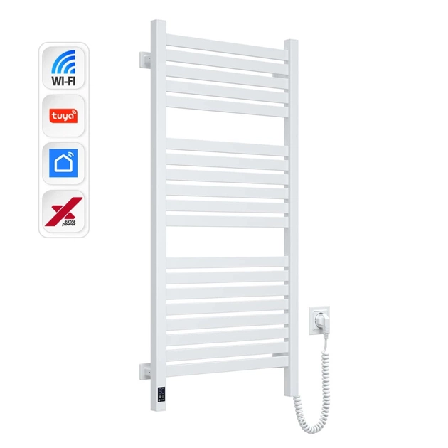 Сушарка для рушників Navin Авангард Х 1000х480 Wi-Fi правобічна біла (12-172055-4810) - изображение 3