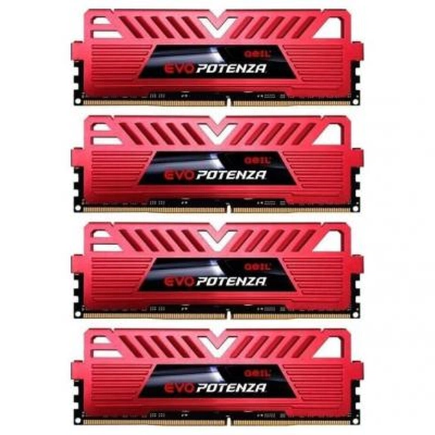 Модуль пам'яті для комп'ютера DDR4 16GB (4x4GB) 2400 MHz POTENZA Heatsink System Geil (GPR416GB2400C15QC) - зображення 1