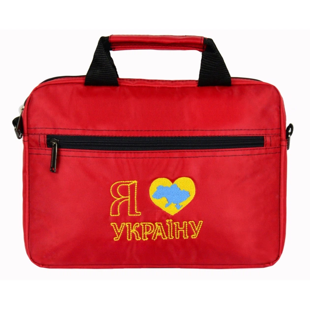 Сумка для ноутбука Porto 12'' PN12 LoveUkraine Red (PN12RD_LoveUkr) - изображение 1