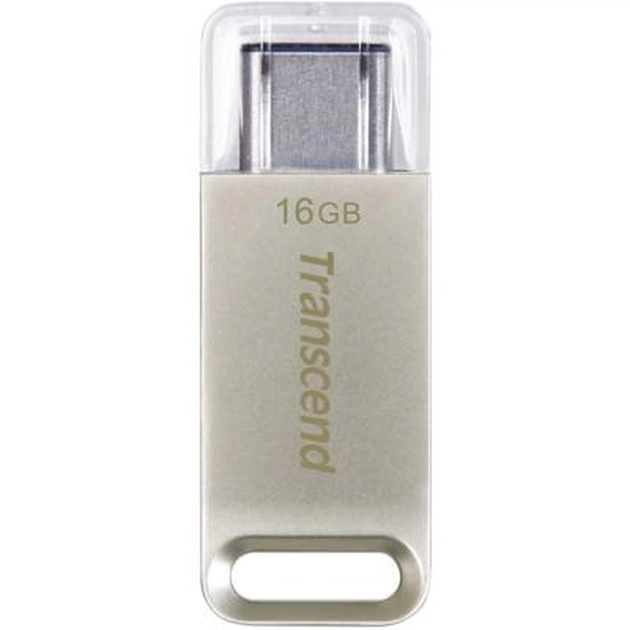 USB флеш накопичувач Transcend 16GB JetFlash 850 Metal USB 3.1 Type-C (TS16GJF850S) - изображение 1