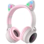 Bluetooth-гарнитура Hoco W27 Cat Ear Grey/Pink (W27GP) - уменьшенное изображение 5