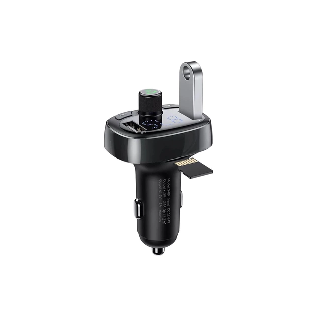 FM модулятор Baseus FM Launcher S-09 2.4 A 2 USB (CCMT000301) - picture 5