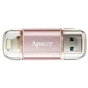 USB флеш накопичувач Apacer 16GB AH190 Rose Gold USB 3.1/Lightning (AP16GAH190H-1) - зменшене зображення 1