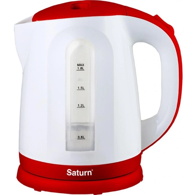 Електрочайник Saturn ST-EK8414 Red with white (ST-EK8414Redwithwhite) - изображение 1