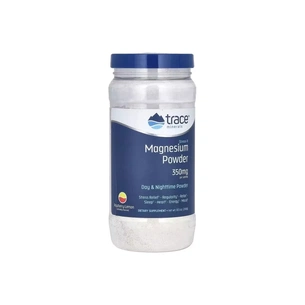 Мінерали Trace Minerals Магній, смак малина-лимон, 350 мг, Stress-X, Magnesium Powder, 240 гр (TMR-00352) зображення 1