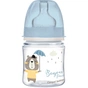 Пляшечка для годування Canpol babies Bonjour Paris з широким отвором 120 мл Синя (35/231_blu) - зменшене зображення 1