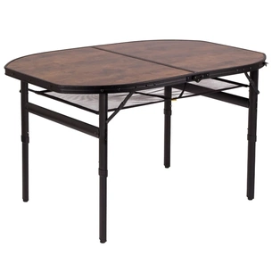 Туристичний стіл Bo-Camp Melrose Oval 120x80 cm Black/Wood look (1404220) зображення 1