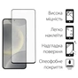 Чохол до мобільного телефона Dengos Samsung Galaxy S24 Matte + glass Black (DG-KM-109) - зменшене зображення 3