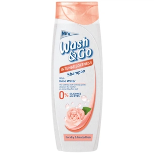 Шампунь Wash&Go з трояндовою водою для сухого та пошкодженого волосся 200 мл (8008970051116) зображення 1