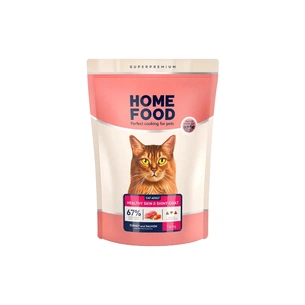 Сухий корм для кішок Home Food Healthy skin and shiny coat з індичкою та лососем 1.6 кг (4820235020170) зображення 1