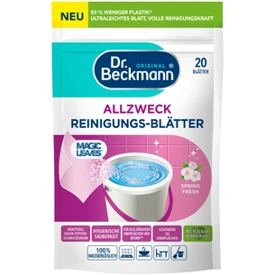 Засіб для миття підлоги Dr. Beckmann Magic Leaves Розчинні серветки для прибирання Весняна свіжість 20 шт. (4008455097312) изображение 1