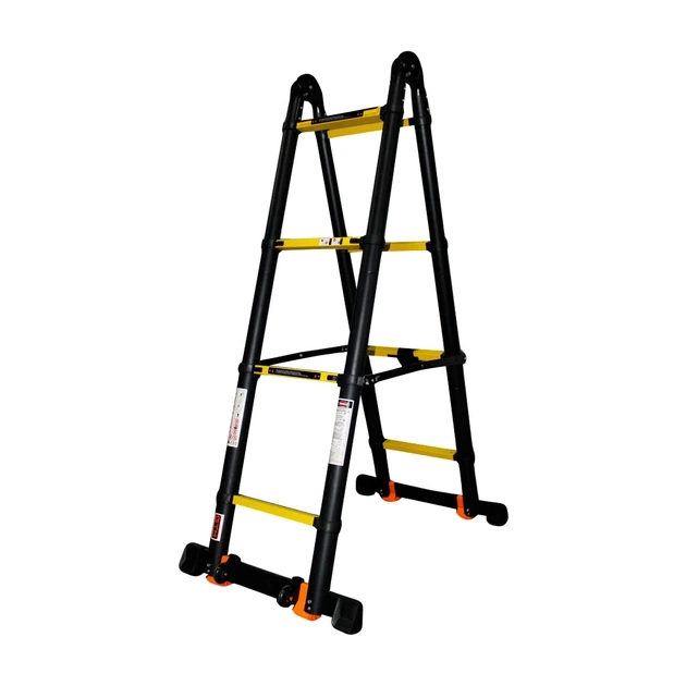 Драбина GTM трансформер телескопічна 2*4сх 0,9-3,4м анодований алюміній (KME3034B/1.7+1.7) - picture 1