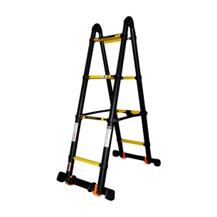 Драбина GTM трансформер телескопічна 2*4сх 0,9-3,4м анодований алюміній (KME3034B/1.7+1.7) зображення 1