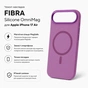 Чохол до мобільного телефона BeCover FIBRA Silicone OmniMag Apple iPhone Air Purple (716212) - зменшене зображення 3