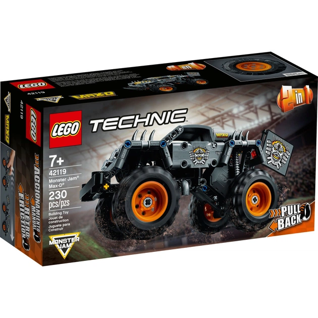 Конструктор LEGO Technic Monster Jam Max-D 230 деталей (42119) - изображение 1
