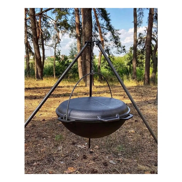 Котел туристичний Brizoll чавунний азіатський з кришкою-сковородою 10 л (KA10-2) - picture 12