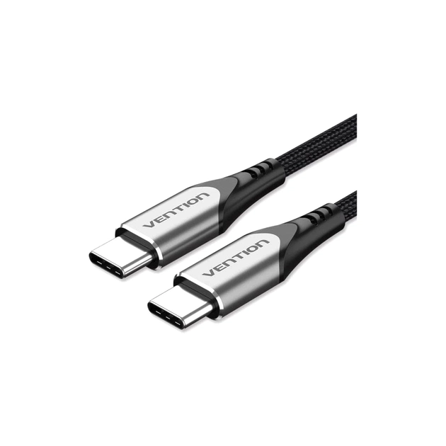 Дата кабель USB-C to USB-C 2.0m aluminum gray Vention (TADHH) - изображение 1