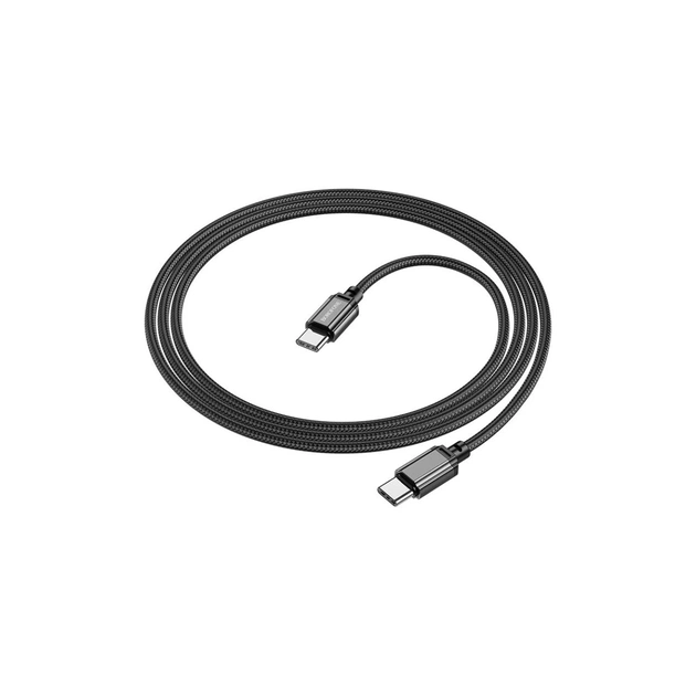 Дата кабель USB-C to USB-C 60W BX87 black BOROFONE (6974443389067) - зображення 1