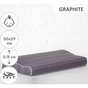 Подушка MirSon ортопедична 6110 Noble stripe Graphite Kiddy Boy 50х29х5/8 (2200003262643) - уменьшенное изображение 2
