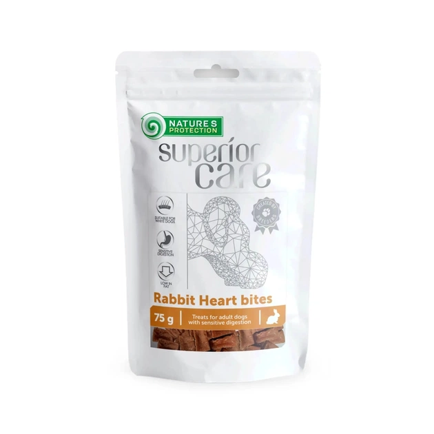 Ласощі для собак Nature's Protection серце кролика шматочками з куркою 75 г (SNK46121) - зображення 1