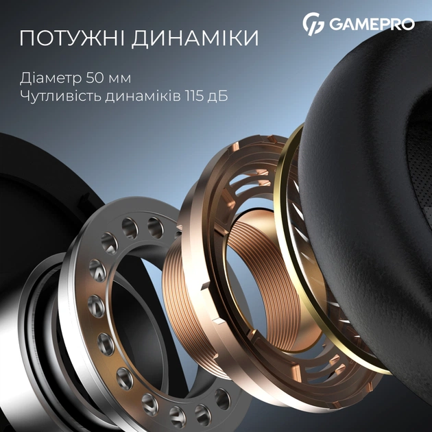 Навушники GamePro Asgard Skadi Wireless Black (HSW191B) - picture 10