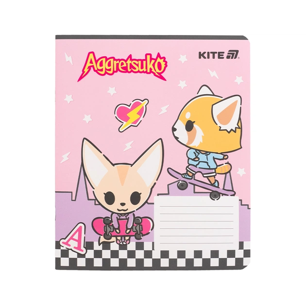 Зошит Kite Aggretsuko, 18 аркушів, клітинка (AR25-236) - picture 3
