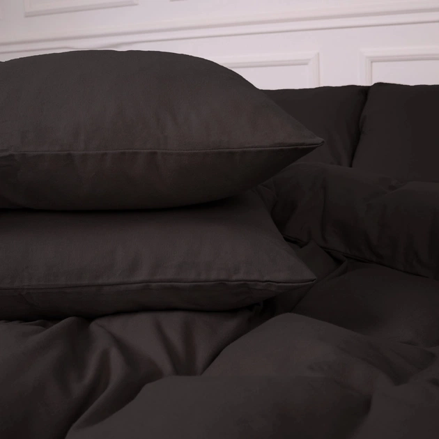 Постельное белье MirSon 002 Black Фланель 220х240 King Size (2200009648243) - изображение 4