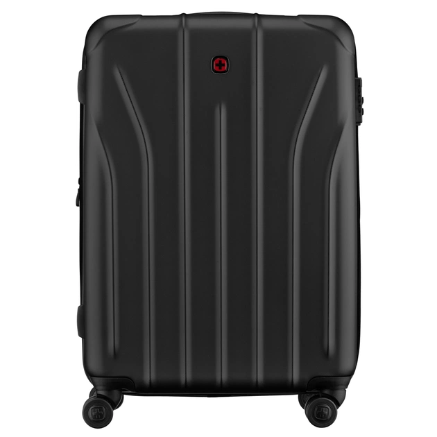 Валіза Wenger Oryson, середня, пластик, 4 колеса, чорна (653165) - зображення 4