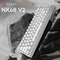 Клавіатура Ajazz NacodeX NK68 V2 Red Switch LED USB UA White (NK68-V2-R-S-W) - зменшене зображення 5