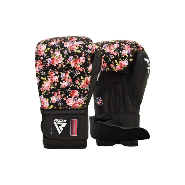 Боксерські рукавички RDX FL-5 Black 12 унцій (BGR-FL5B-12oz) - изображение 1
