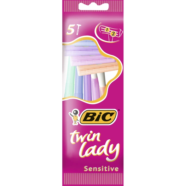 Бритва Bic Twin Lady 5 шт. (3086127500934) - изображение 1