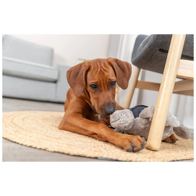 Іграшка для собак Trixie BE NORDIC Черепаха Хауке 34 см сіра (4011905360621) - picture 5