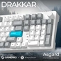 Клавіатура GamePro Asgard Drakkar Keychron Super Red Switch Wireless/Bluetooth/USB UA White (MK305WH) - уменьшенное изображение 6