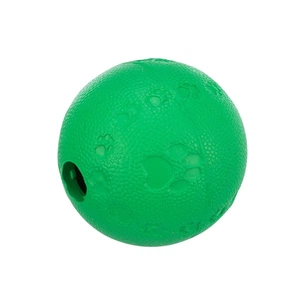 Іграшка для собак Trixie М'яч для ласощів Натуральна гума Зелений 6 см (4011905349404) зображення 1