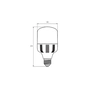 Лампочка Eurolamp E40 (LED-HP-40406) - зменшене зображення 3