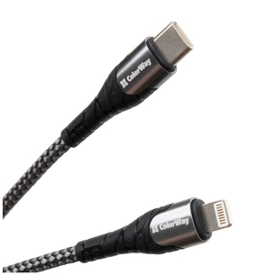 Дата кабель USB-C to Lightning 1.0m ColorWay (CW-CBPDCL033-GR) picture 1