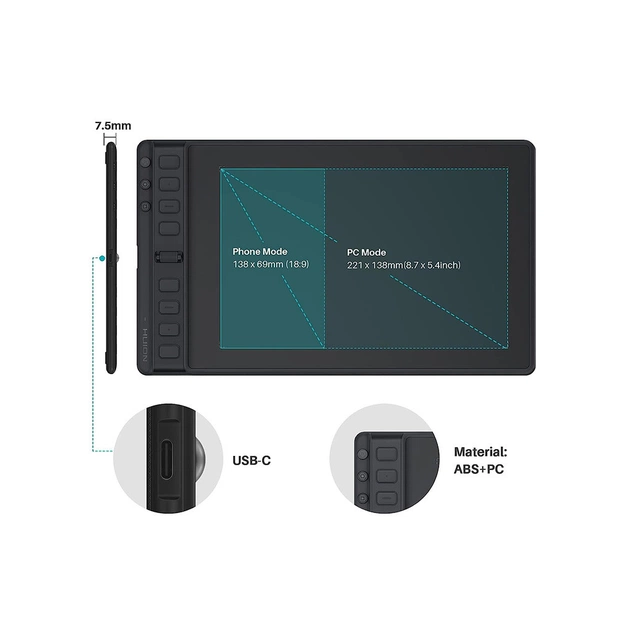 Графический планшет Huion Inspiroy 2 M (H951P) - изображение 7