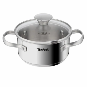 Каструля Tefal Minis, з кришкою,1л, нержавіюча сталь, скло (H8743155) зображення 1