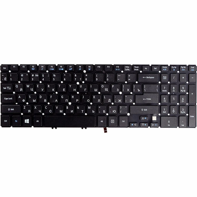 Клавіатура ноутбука Acer Aspire M3-MA50, M5-581T чорна (KB310717) - изображение 1