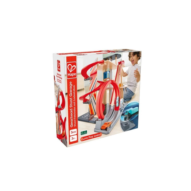 Автотрек Hape з паркінгом, ліфтом і вертолітним майданчиком (E3019A) - picture 8