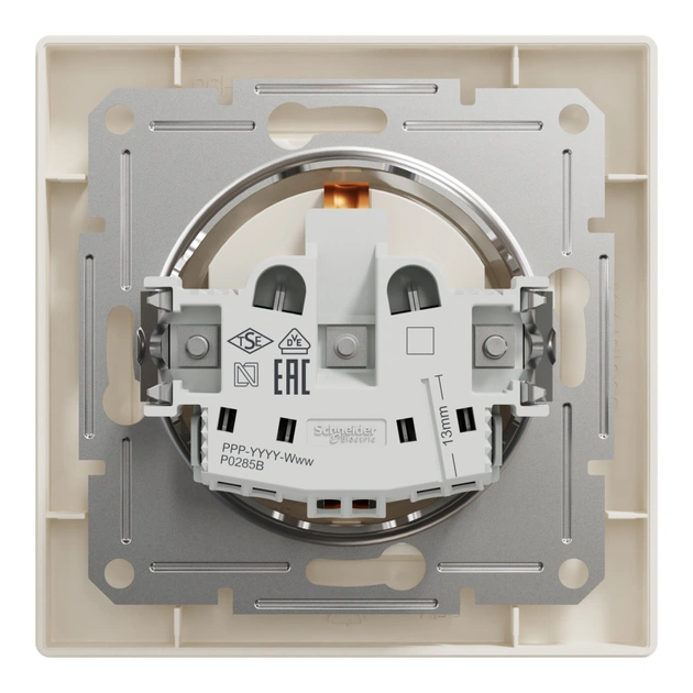 Розетка Schneider Electric ASFORA со штор. крем (EPH2900223) - зображення 8