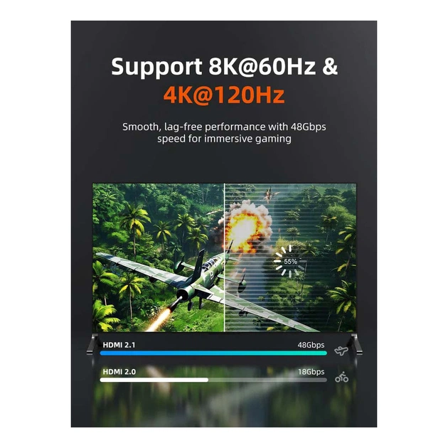 Кабель мультимедійний HDMI M to HDMI M 2.0m V2.1 8K60Hz Cabletime (CA915910) - picture 4